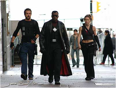 Ryan Reynolds, Wesley Snipes and Jessica Biel -- ''Blade Trinity''