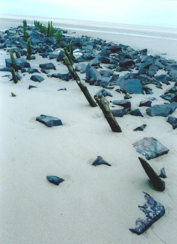 Beach near Bamburgh Castle