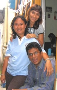 Me with Esther (my sister in law) n My Brother (Ronald)