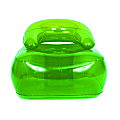 big bottom green chair