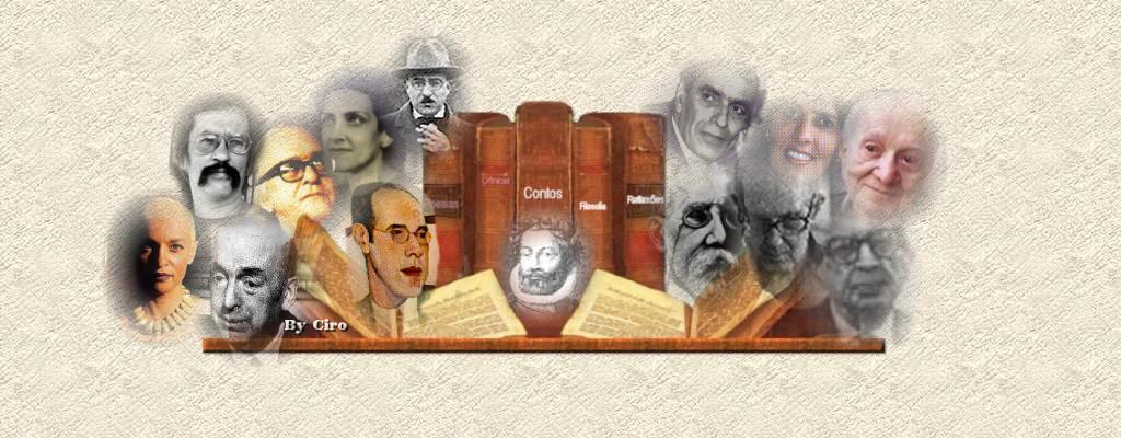 Livros e fotos de escritores