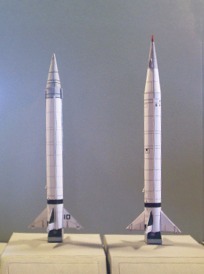 Viking 10 and TV-0 scale models