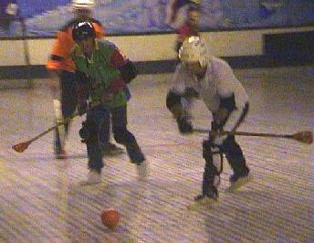 Local Action - Norm Skilton lines up a pass.  (Photo - Kate Austin)
