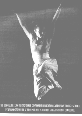 Jennifer performing for The John Gamble/Jan Van Dyke Dance Company at UNCG