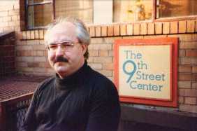 Dean Hannotte, standing in front of
the Ninth Street Center (click to enlarge).