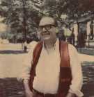 Standing in front of St. Mark's Church
in the Bowery, on the corner of
Second Avenue and 10th Street.
(click to enlarge)