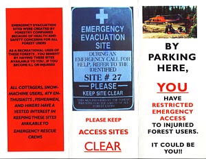 No Parking Pamphlet - front