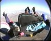 The first three jumps of the AFF course are done with two instuctors holding on to me.
