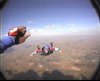 Just falling to the ground at about 220 kph.