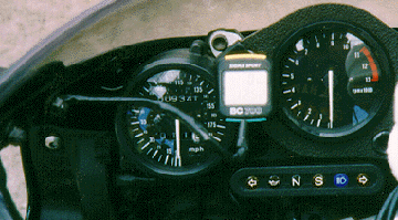 front view of BC700 mounted on dash