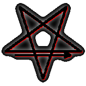 (point down pentagram, first stroke left to right)