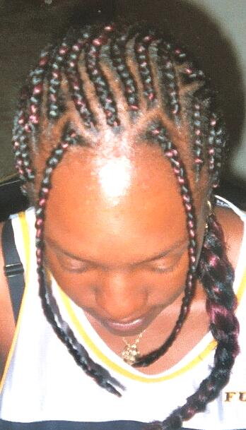 Long Braids Front Top View
