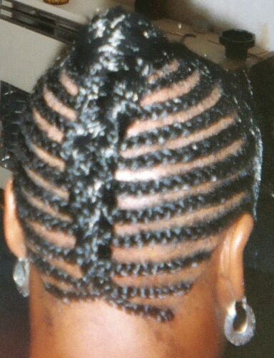 Semi-Circular Corn-row Back View