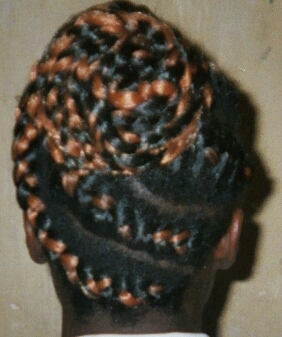 Jumbo Corn-row Top and Back View