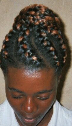 Jumbo Corn-row Top and Front View
