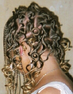 Corn-row & China Bump Combo Back View