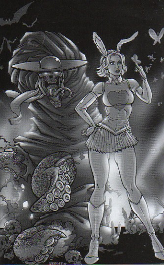 Lovebunny and Mr. Hell illo Copyright 2003, 2004 Tim Seeley