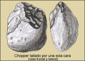 &Uacute;tiles de modo 1: Chopper, tallado por una sola cara