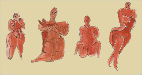 Estatuillas de la diosa madre