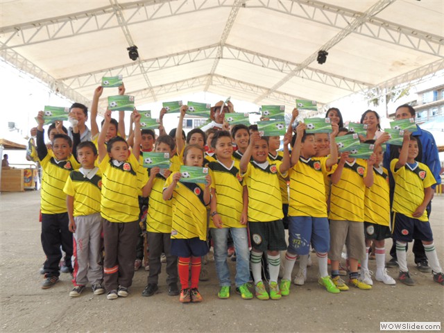 Premiación Futbol de Salón Niños.