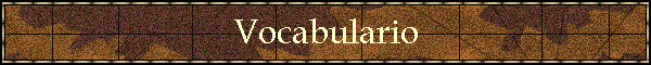 Vocabulario