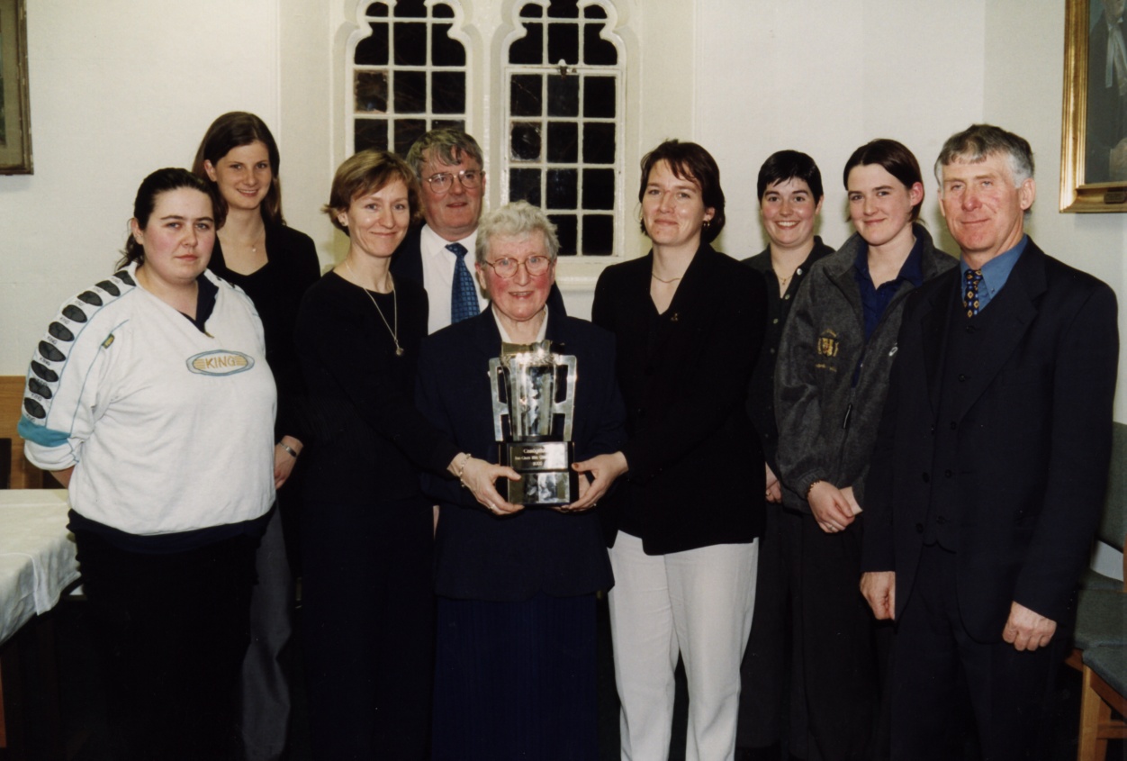 Tony Regan and team members at launch of Ashbourne 1999 in NUIG