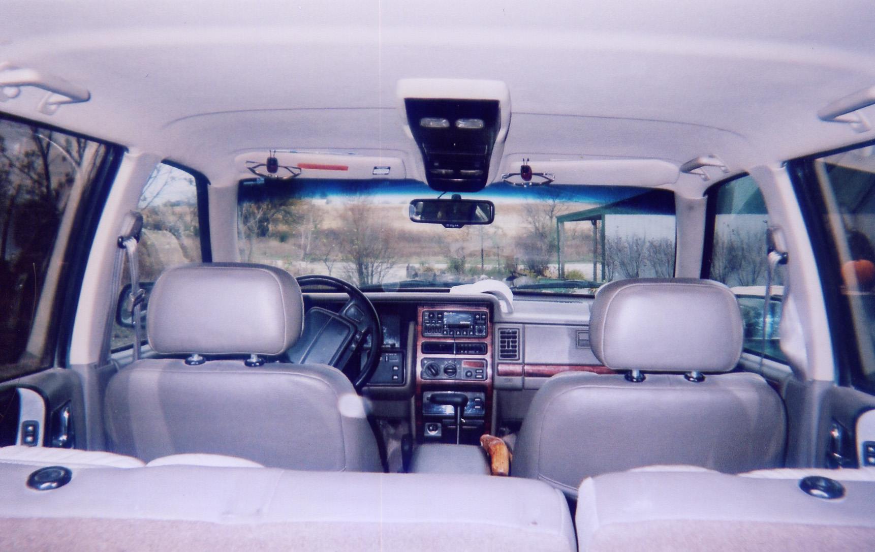 Leather seats and wood trim. I love my Jeep!