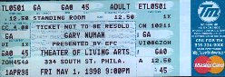 My Ticket to the Philadelphis gig
