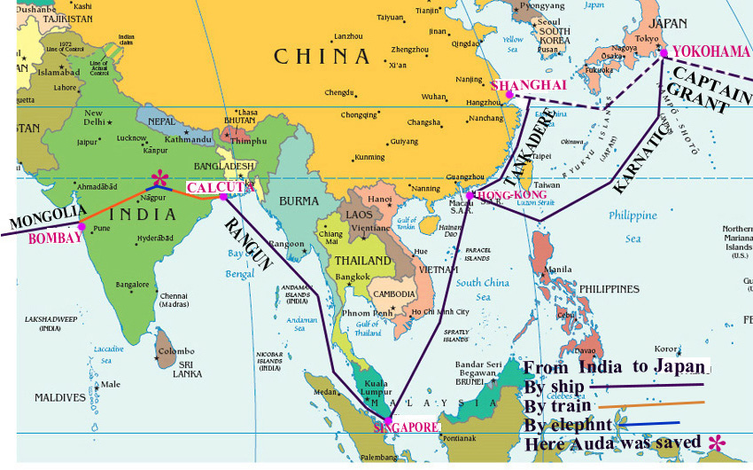 around the world in 80 days map around the world in 80 days map