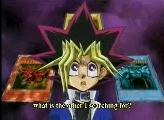 Yugi: *thinking* i hope i don't get a paper cut......