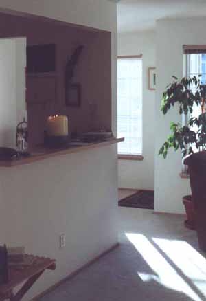 Looking towards kitchen/dining area