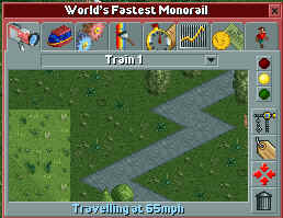 A monorail travaling at 65mph?