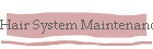 Hair System Maintenance