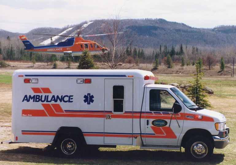 Crestline Modular with Ontario Air Ambulance Helicopter S-76
