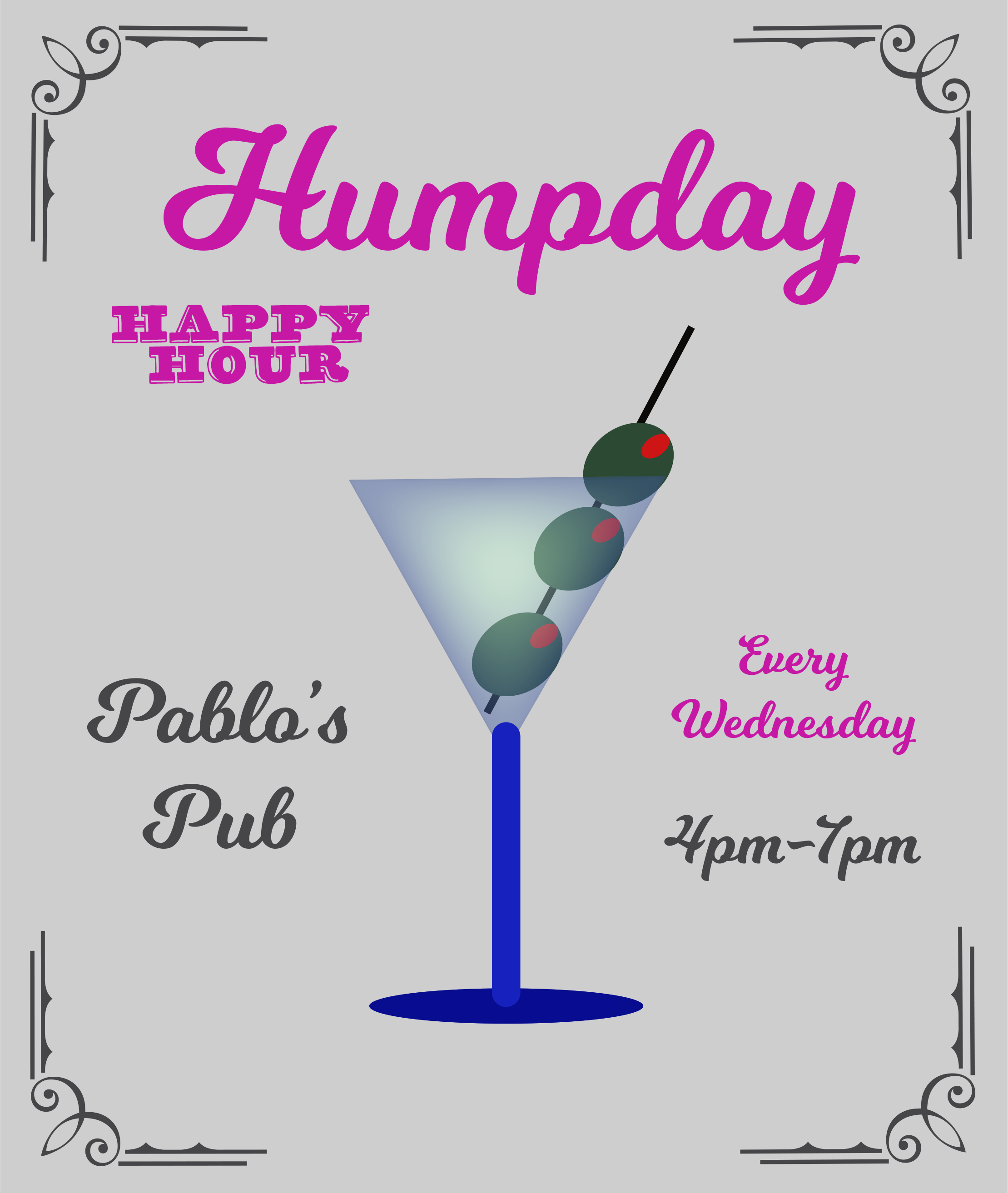 Humpday Happy Hour flyer