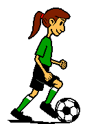 girl dribbling