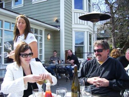 Sierra Wright, father Lonnie of The Pines 1852 at Three Rivers Grill restaurant