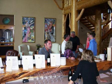 Doug at the tasting bar.