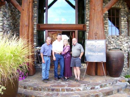 Dave, Kevin, Wendy and myself in front of Basel Cellars.