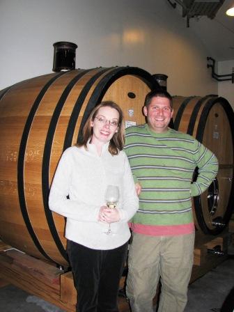 Carolyn with Josh amongst Bergstrom's new Foudres