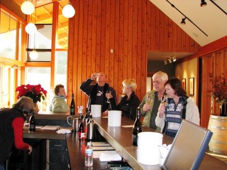 The tasing room at Penner-Ash