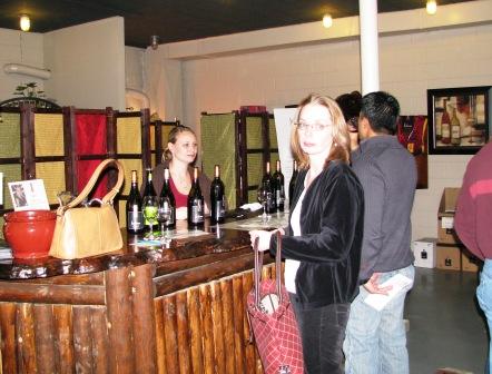 Carolyn at the Solena tasting room