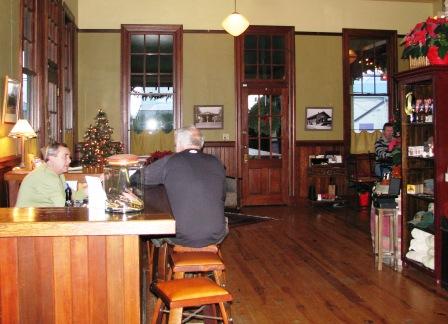 The tasting room at Tyrus Evan