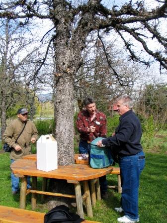 The picnic area at Cathedral Ridge