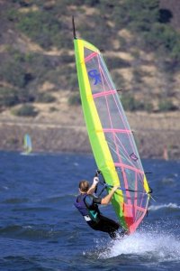 Wind Surfing on the Columbia River. Photo by Peter Marbach