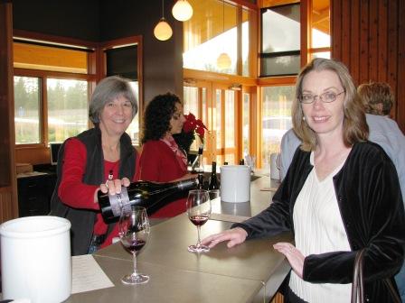 The tasting room at Penner-Ash