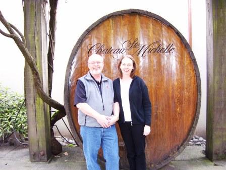 The first wine we shared...Chateau Ste Michell
