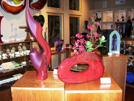 Grand Serona $1,375 and Bolinas Venetian Red $1,365 by Bernard Katz