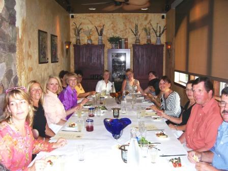 A wine dinner gathering at 38 Degrees