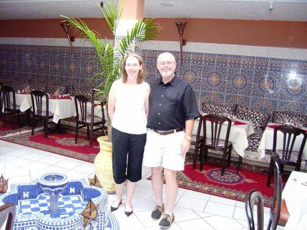 The ornate banquet room at Marrakesh